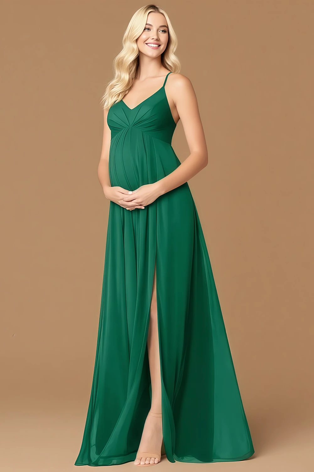 Akaks Honest Maternity Wedding Emerald Green Bridesmaid Dresses Image572292